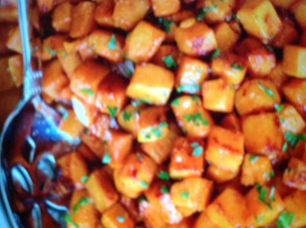 Caramelized sweet potatoes