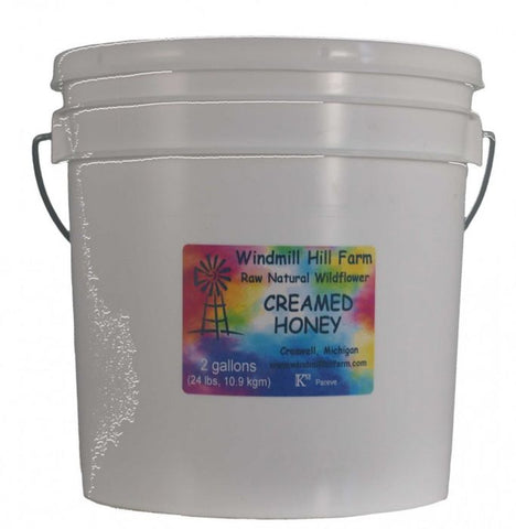 5 gallon pail of creamed honey